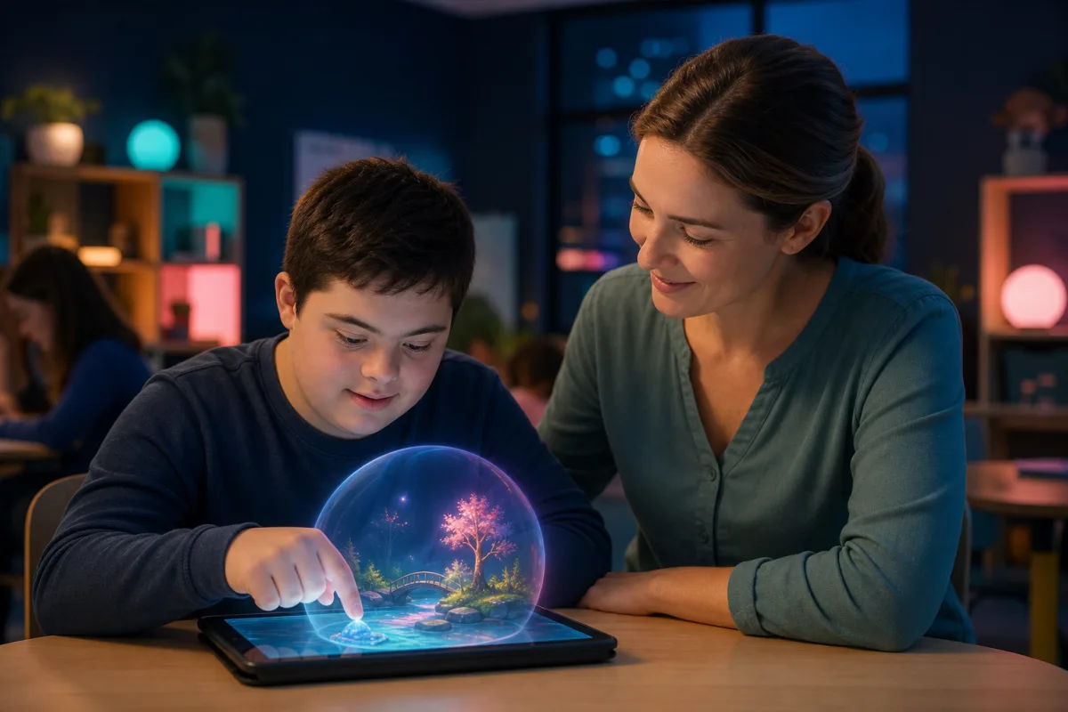 An inclusive classroom using immersive learning technology